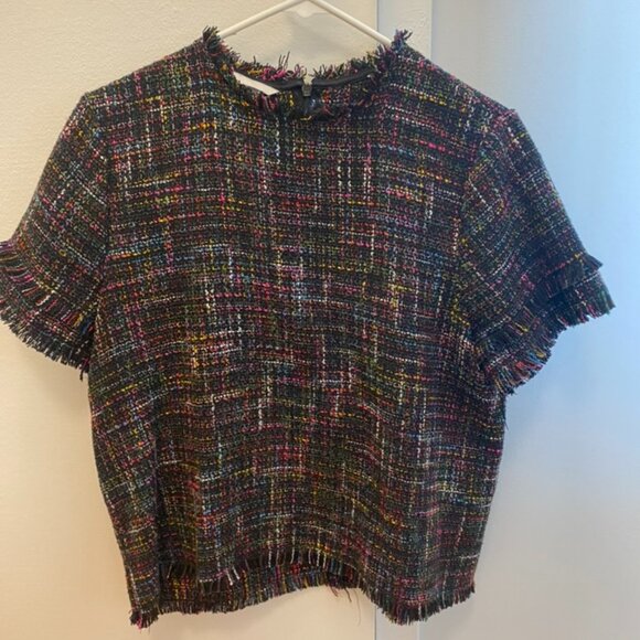 H&M Womens Multicolor Knitted Shirt Size 12 - Picture 1 of 2